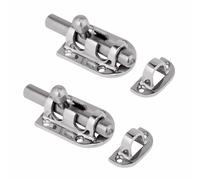 2 Pcs Marine Marine Barrel Bolts Door Latch Lock Acciaio inossidabile 316