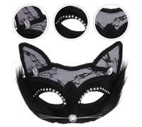2 Pcs Maschera Per Il Viso Del Gatto Di Carnevale Maschere Animali