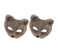 2 Pcs Maschere Carnevale Animali Di Volpe Maschera Da Festa Della
