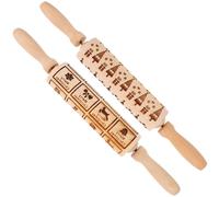 2 Pcs Mattarello Fatto Per Pasta Frolla Pin Rotolante Regolabile