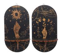 2 Pcs Mensola Espositiva in Cristallo Supporto Per Esposizione Espositore Legno