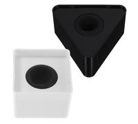 2 Pcs Microfoni Supporto Per Microfono A Cubo Quadrato Bandiera Con Logo Del