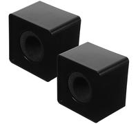 2 Pcs Microfoni Supporto Per Microfono A Cubo Quadrato Bandiera Con Logo Del