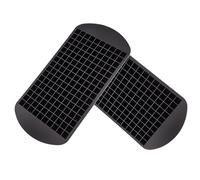 2 PCS Mini Cubetti di Ghiaccio in Silicone per 160 Cubetti, Cubetti 1x1cm, Nero, Stampi Ghiaccio Riutilizzabili per Cocktail, Caffè, Vino, Senza BPA