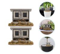 2 Pcs Mini Nido Di Pollo Arredamento Pollaio Per Casa Delle Bambole