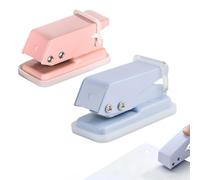 2 PCS Mini Perforateur Monotrou, Perforatrice 1 Trou, Mini Perforateur Monotrou pour Bureau et Maison, Reliure de Fichiers, Albums Photo de Bricolage, Classeurs de Signets, Facile à Utiliser