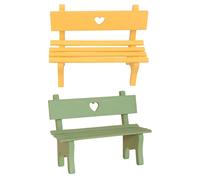 2 Pcs Mobili Per Case Delle Bambole Mini Panchina La Casa Miniatura