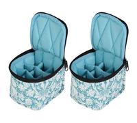 2 Pcs Nail Polish Storage Organizer Valigetta Per Unghie Borse Borsa Smalti