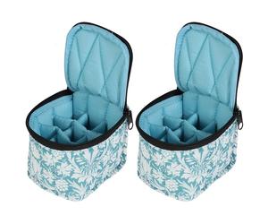 2 Pcs Nail Polish Storage Organizer Valigetta Per Unghie Borse Borsa Smalti