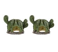 2 PCS Nascondiglio Delle Lucertole Grotta Rifugio Per Rettili Pelle Rampicante