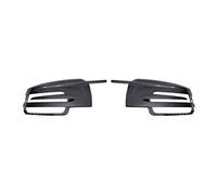 2 Pcs Nero Lato Auto Per Mercedes Per Benz W176 W246 W204 W212 W221 C117 X204 X156 Tappi Di Copertura Dello Specchio Car Styling(1 pair carbon fiber)