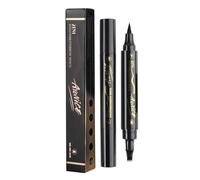 2 PCS Nero Matita sopracciglia microblading 2 in 1, Henne sopracciglia con micro applicatore a 3 punte e punta precisa del pennello per sopracciglia naturali，matita sopracciglia waterproof