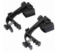 2 Pcs New portatile regolabile Clips su batteria supporto Rim microfono | Microfono morsetto,18mm,Installazione 2 Pcs,connettore hole available,Regolazione 2 Pcs,term hold microfono