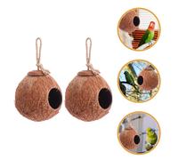 2 Pcs Nido Di Uccelli Con Guscio Noce Cocco Piccolo Parrocchetti Nidi Per