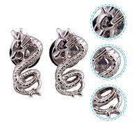 2 Pcs Orecchini A Forma Di Serpente Cobra Punk Arredamento Auricolare