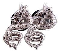 2 Pcs Orecchini A Forma Di Serpente Cobra Punk Arredamento Auricolare