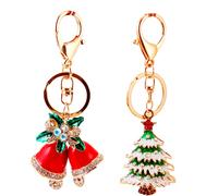2 Pcs Ornamenti Albero Di Natale Incantesimo Per Il Portachiavi Keychain Bell