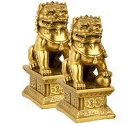 2 Pcs Ornamenti Di Leone Piccola Statua Decorazioni Per Casa Con Leoni Scultura