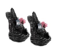 2 Pcs Ornamenti Per Bruciatori Di Incenso Cascata Fontana Portaincenso