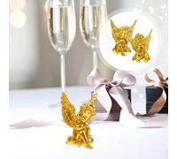 2 Pcs Ornamenti Per La Casa Angeli Statue Arredamento Della in Resina