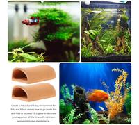 2 Pcs Ornamenti Per Ripari Pesci Grotta Dell'acquario Rifugio L'allevamento