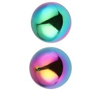 2 Pcs Ornamento Da Esterno Sfera Specchiata Palla Guardando Guardare Le Palle