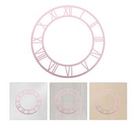 2 Pcs Orologio Da Parete Decorazione Murale Per La Casa Specchio Romano Adesivo