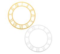 2 Pcs Orologio Specchio Da Parete Adesivo Per Quadrante Con Numeri Decorazione