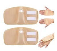 2 PCS Pacchetto di Castor Oil per le Mani, Kit di Impacchi Riutilizzabili di Olio Ricino per le Mani Altamente Assorbente in Cotone Organico, Facile da Usare Anti Infiltrazione (Olio Non Incluso)