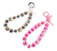 2 Pcs Pacchetto Di Ciondoli Per Telefono Cinturino Con Perline Ciondolo