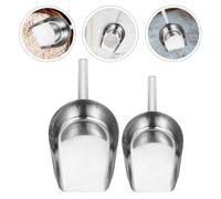 2 Pcs Paletta Per Cubetti Di Ghiaccio Piatta in Metallo Acciaio Inox