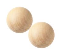2 PCS Palla Di Legno Palline Artigianali Non Finite Per Mestieri