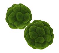 2 Pcs Palle Topiarie Artificiali Decorazioni in Muschio Artificiale
