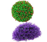 2 Pcs Palline Di Fiori Appesi Decorazioni Per Il Giardino Sospeso