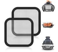 2 Pcs Paraspruzzi in Acciaio inox a Maglia Fine Per Ninja CRISPi FN101EUGY | Accessori per Friggitrice ad Aria Calda,Protezione Schizzi di Grasso Per Ninja CRISPi FN101EUGY, FN101EUST e FN101EUSG