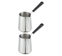 2 Pcs Pentola Per Il Latte in Acciaio Inox Melting Pot Di Formaggio