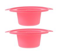 2 Pcs Pentolino Ceretta Scalda Cera Per Candele Ciotole Di Silicone