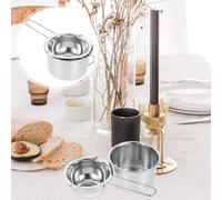 2 Pcs Pentolino Per Cera Crogiolo Di Metalli Pentola Inossidabile