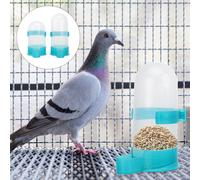 2 Pcs Pet Supplies Distributore D'acqua Per Uccelli Ciotola Bere