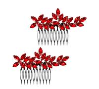 2 Pcs Pettine Laterale Da Sposa Accessori Per Capelli Con Strass