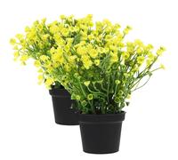 2 Pcs Piantina Finta Pianta Con Vaso Bonsai Artificiale Arredamento