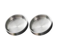 2 Pcs Piastra Di Condimento in Acciaio Inossidabile Piatto Pentole Coreane