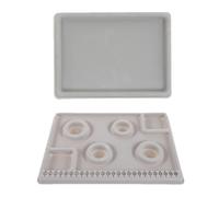 2 Pcs Piastra Di Design Del Braccialetto Vassoio Perline Gioielli