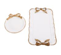 2 Pcs Piattino Portagioie Vassoio Di Gioielli Resina Organizer Per Trucchi