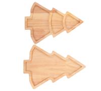 2 Pcs Piatto Albero Di Natale Vassoio Da Portata Natalizio Piatti Dessert