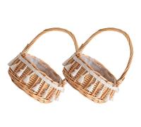 2 Pcs Piccolo Cestino Cesto Di Fiori Per La Fioraia Del Fiore Matrimonio