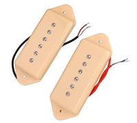 2 PCS Pickup Per Bobina Singola E Bridgefor Lp. Chitarra Elettrica - 2 Colori Scegli Pickup chitarra elettrica (Color : Cream)