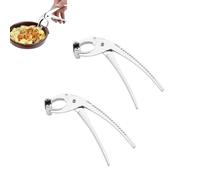 2 Pcs Pinza Per Teglie in Acciaio Inox, Pinza Antiscottatura Usi Cucina Pinza Per Teglie Forno Pan Grabber Pinze Con Manico Per Esterni Per Pentole Calda Clip Da Forno Pinza Per Teglie Forno