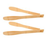 2 Pcs Pinza Per Toast Bambù Pinze Tostapane Alimenti Materiale Di