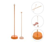 2 Pcs Placpole Da Tavolo in Legno Bandiera Indoor Palo Della Portatile